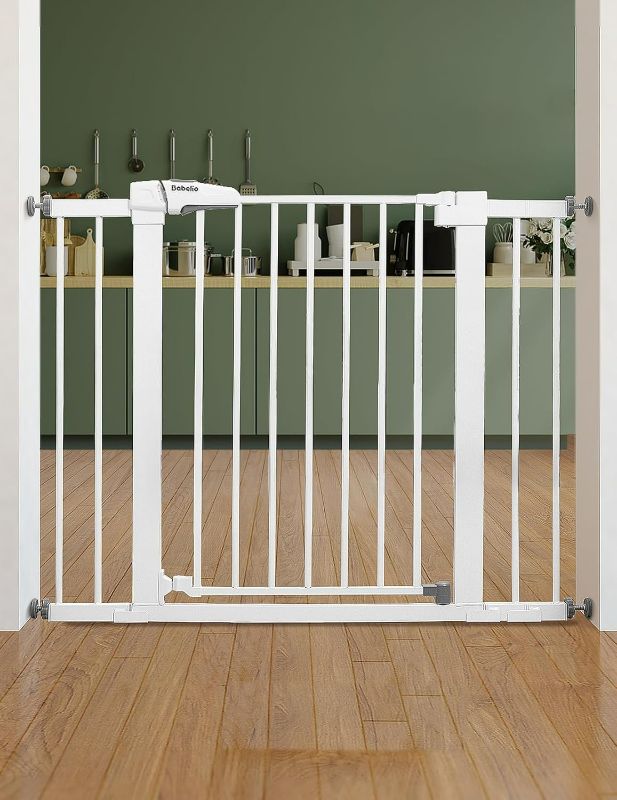 Photo 1 of 
Babelio Baby Gate for Doorways and Stairs, 26''-40'' Auto Close Dog/Puppy Gate, Easy Install, Pressure Mounted, No Drilling