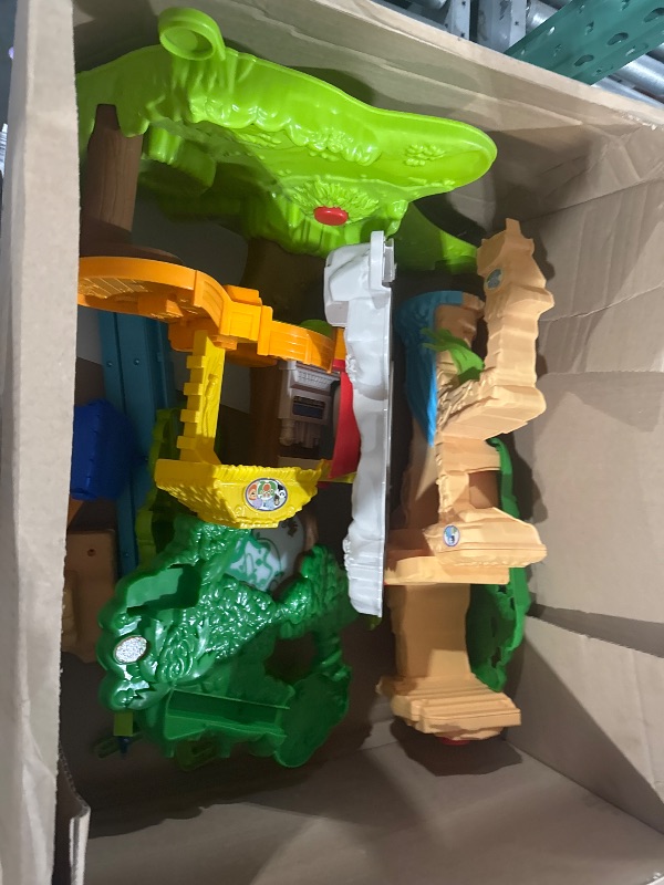 Photo 2 of ***(MINOR DAMAGE/ SEE NOTES) ***
Fisher-Price Little People Toddler Toy Share & Care Safari 2-Ft Tall Playset with Lights Sounds & 7 Figures for Pretend Play Ages 1+ years?