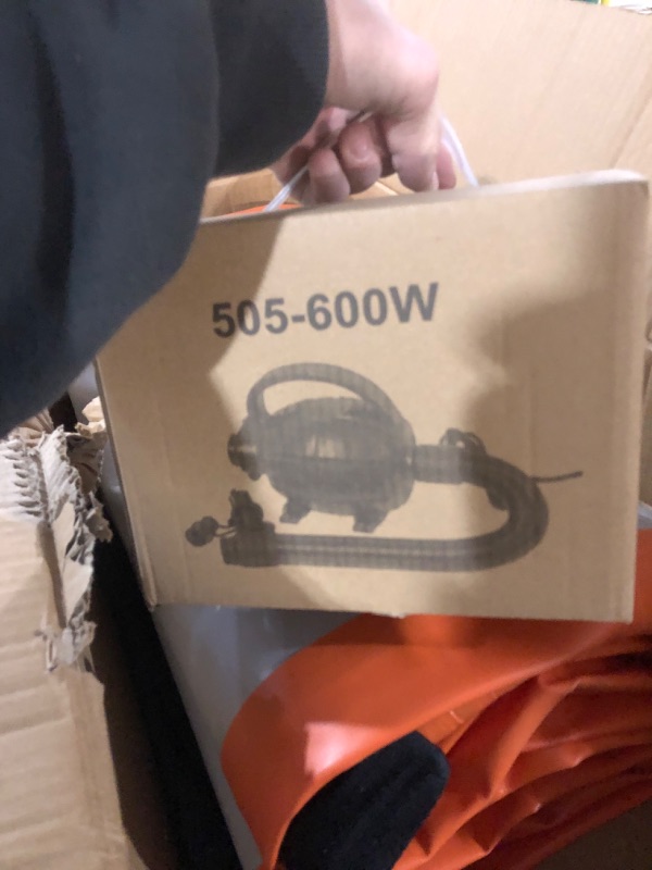 Photo 1 of Tuxedo Sailor Inflatable Gymnastics Mat Air Training Track Mats 4 inches Thickness Gymnastics Tumbling Tracks for Home Gym/Yoga/Cheerleading with Electric Pump Orange, 4M