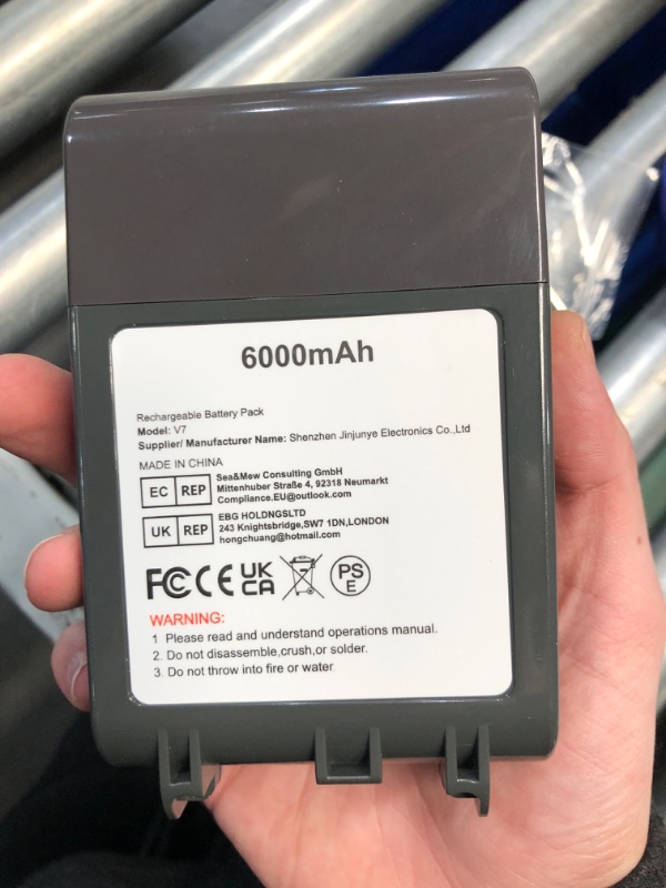 Photo 3 of (READ FULL POST) EGR Upgraded 7000mAh V8 Battery Replacement Compatible with Dyson V8 Animal Battery Replacement V8 Absolute V8 Motorhead V8 Fluffy SV10 Carbon Fiber Vacuum Cleaner 2 Filters and 3 Screws Included