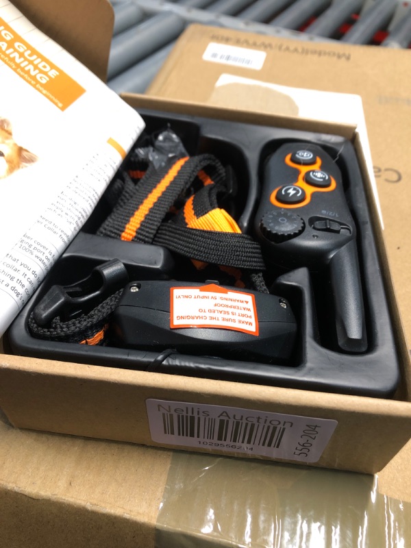 Photo 2 of ***DOG HAIR ON ITEM***MAISOIE Dog Training Collar, 100% Waterproof Dog Shock Collar with Remote Range 1300ft, 3 Training Modes, Beep, Shock, Vibration, Rechargeable Electric Shock Collar for Small Medium Large Dogs