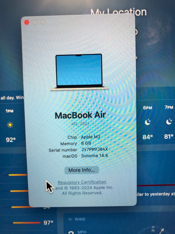 Photo 5 of (READ FULL POST) Apple 2022 MacBook Air Laptop with M2 chip: Built for Apple Intelligence