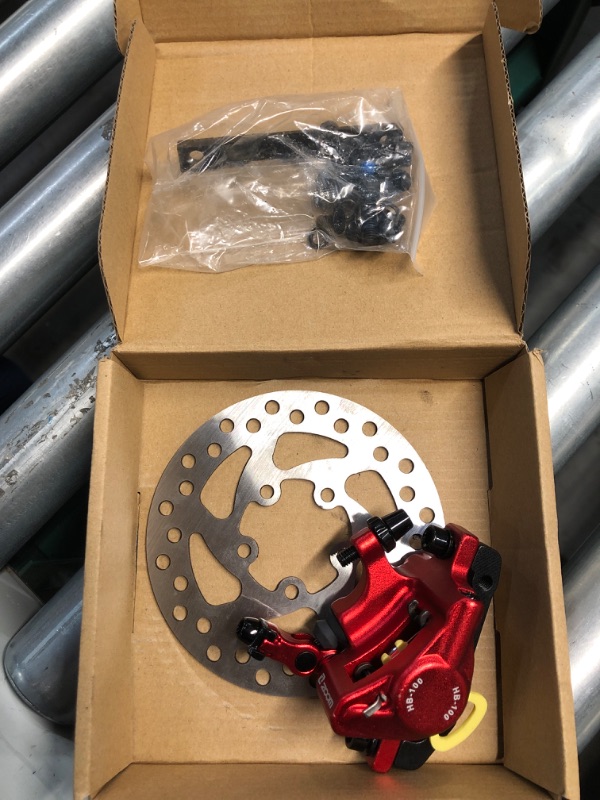 Photo 2 of *USED*01 02 015 Electric Scooter Hydraulic Brake Kit, Hydraulic Disc Brake Set High Performance Practical with 120mm Rotor Adapter for M365 Electric Scooter