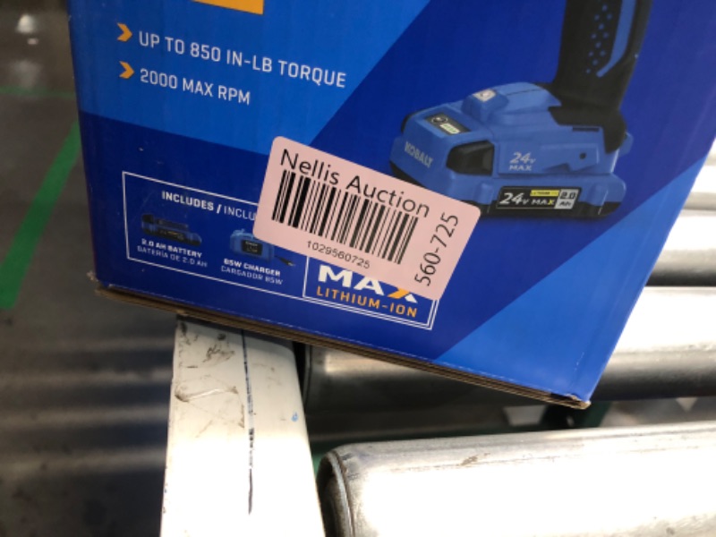 Photo 2 of ***DRILL SEEMS BROKEN****Kobalt Next-Gen 24-volt 1/2-in Metal Ratcheting Brushless Cordless Drill (1-Battery Included, Charger Included and Soft Bag included) kobalt # #4913878