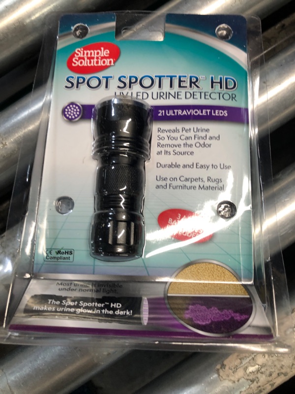 Photo 1 of Simple Solution Spot Spotter HD UV LED Urine Detector | Spot and Eliminate Pet Urine Stains and Odors | 1 Light