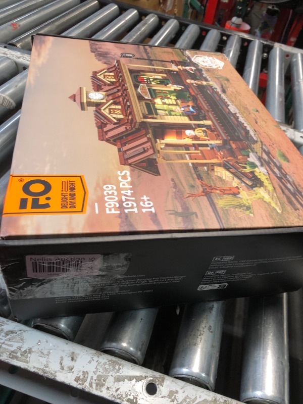 Photo 2 of ***FACTORY SEALED***
FUNWHOLE Wild West Train Station Lighting Building-Bricks Set - 1975 Pcs Collectible Train Playset for Adults and Teens