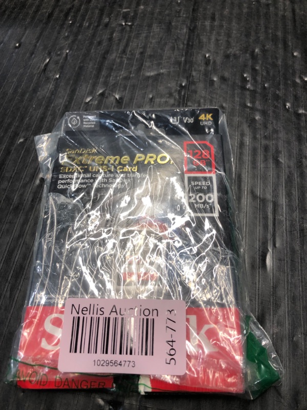Photo 2 of [Older Version] SanDisk 128GB Extreme PRO SDXC UHS-I Card - C10, U3, V30, 4K UHD, SD Card - SDSDXXY-128G-GN4IN