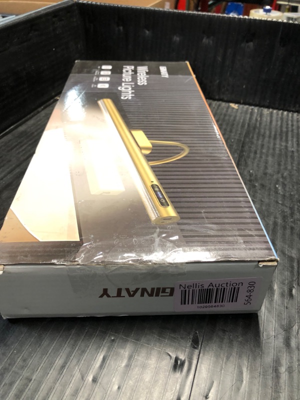 Photo 1 of ***STOCK PHOTO REFERENCE ONLY***
LYTARA Dimmable Cordless Picture Light with Controller and Timer, Rechargeable 5000mAh Battery Wall Sconce (Gold)