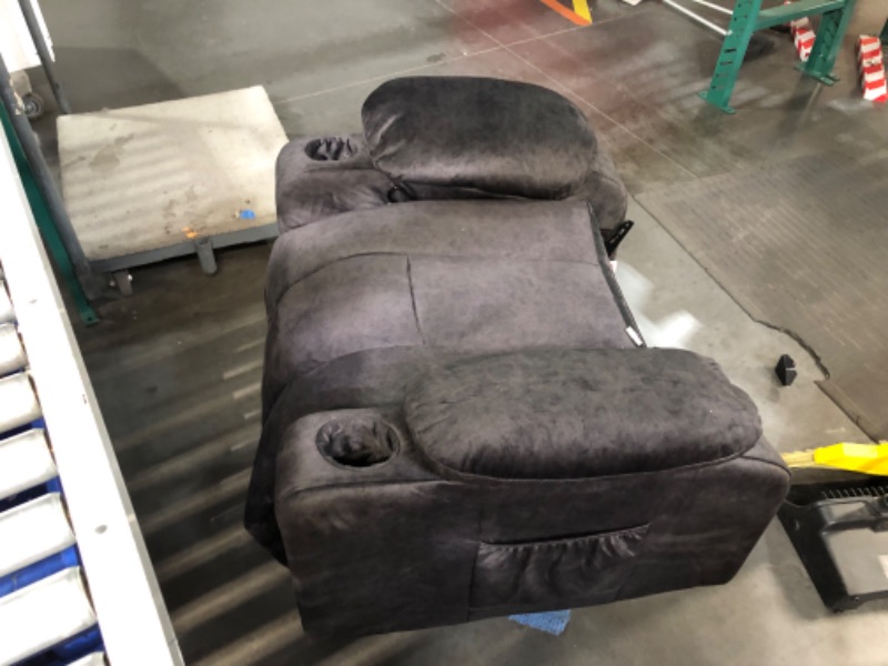 Photo 3 of ***USED - NO PACKAGING - SEE COMMENTS***
COMHOMA Recliner Chair Massage Rocker with Heated 360 Degree Swivel Lazy Boy Recliner Single Sofa Seat with Cup Holders for Living Room (Gray)