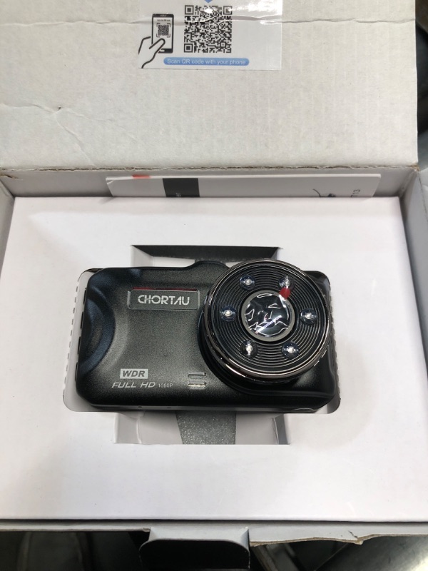 Photo 2 of (READ FULL POST) Dash Cam Front and Rear CHORTAU Dual Dash Cam 3 inch Dashboard Camera Full HD 170° Wide Angle Backup Camera with Night Vision WDR G-Sensor Parking Monitor Loop Recording Motion Detection