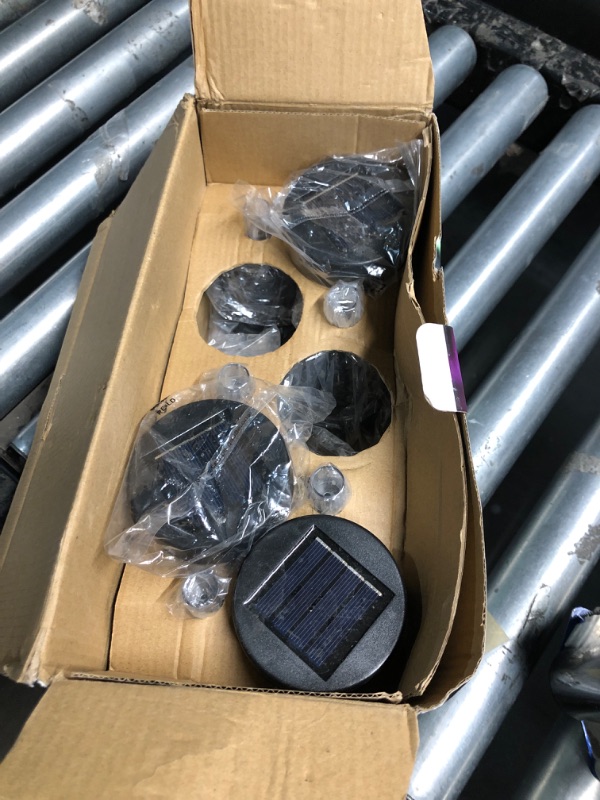 Photo 1 of ***missing 2 lights***Ornnut Solar Pathway Lights Outdoor, 10 Pack Color Changing + Cool White, IP65 Waterproof Up to 12 Hrs Auto On/Off, Outdoor Solar Lights for Yard Lawn Walkway Landscape Garden Decoration
