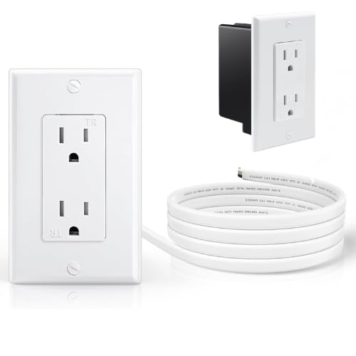 Photo 1 of (READ FULL POST) in-Wall Outlet Relocation Kit – Easily Extend and relocate Hard-to-Reach Power outlets with 2 AC Ports. Includes Sleek Power Plate for Simple, remodel-Friendly Installation. Ideal for a Clean Setup

