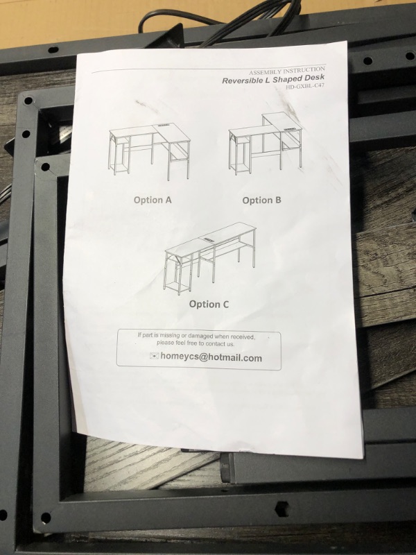 Photo 4 of ***USED - INCOMPLETE - MISSING NUMEROUS PARTS - SEE PICTURES***
Huuger Computer Desk, 70 Inch Office Desk, Gaming Desk with Storage, Writing Desk Work Desk for Home Office, Study, Long Simple Desk, Large Legroom, Metal Frame, Grey
