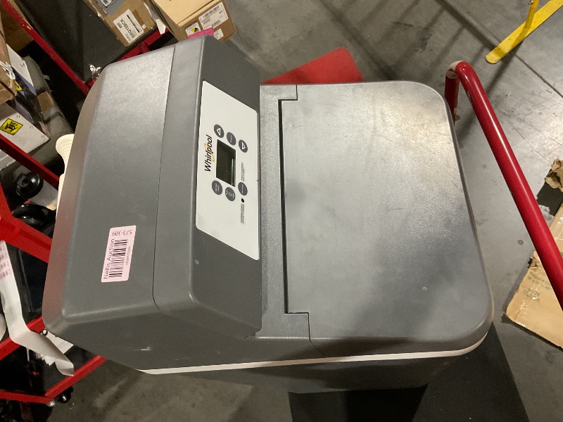 Photo 1 of **FOR PARTS, READ NOTES**
Whirlpool WHES30E 30,000 Grain Softener | Salt & Water Saving Technology | NSF Certified | Automatic Whole House Soft Water Regeneration, 0.75 inches, Off-White

