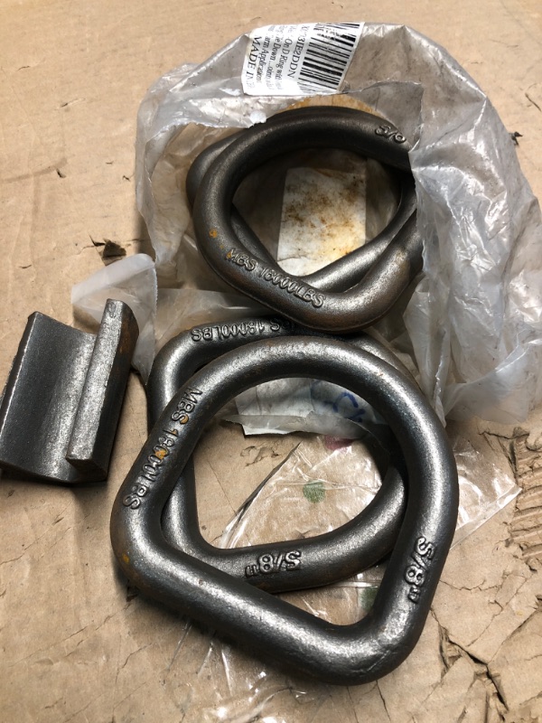 Photo 1 of **MISSING PARTS AND RUSTY**
AYMMIC 5/8" Heavy Duty Weld-On Forged D Ring with MBS:18,000 lbs, D-Ring Tie Down Anchor with Weld On Anchor Points for Trailer, Truck Cargo, RV, ATV Tiedowns, Farm Applications etc(8 Pack)