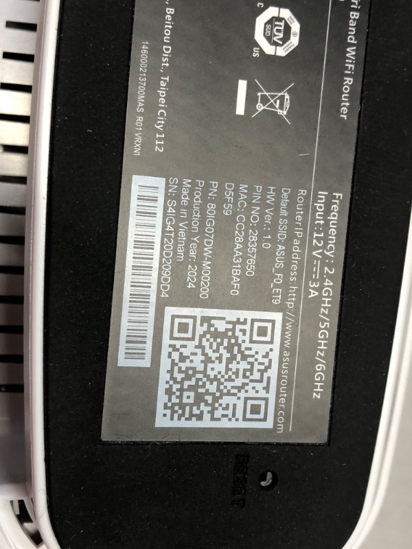 Photo 3 of ***USED - LIKELY MISSING PARTS - UNABLE TO VERIFY FUNCTIONALITY***
ASUS ZenWiFi Whole-Home Tri-band Mesh WiFi 6E System (ET9 2PK), Coverage up to 5,500 sq.ft, 7800Mbps, new 6GHz band, AiMesh, Lifetime Free Internet Security, Parental Control, EasySetup, I