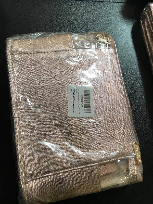 Photo 1 of OCHEAL Large Clear Makeup Bag, Travel Cosmetic Bags for Women Transparent Make Up Bag Organizer with Compartments Cosmetics Toiletries Makeup Case -Rose Gold 08_Translucent Rose Gold Large
