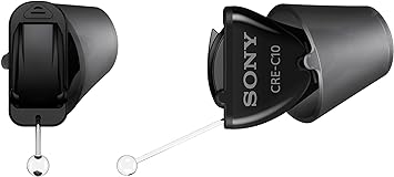 Photo 2 of Sony CRE-C10 Self-Fitting OTC Hearing Aids for Mild to Moderate Hearing Loss, Prescription-Grade Sound Quality, Compact Virtually Invisible Design, Customizable App, and Replaceable Batteries, Black