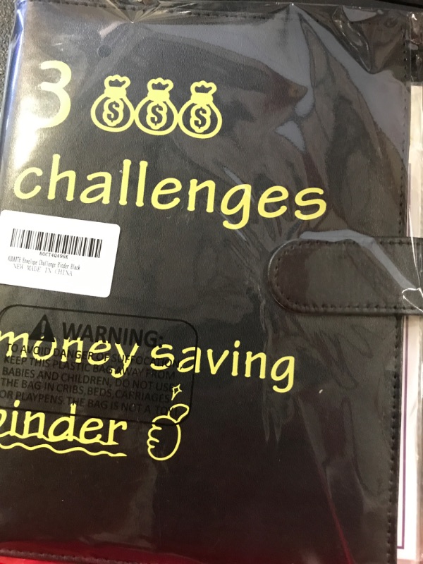 Photo 1 of 100 envelopes Money Saving Challenge,$5050 Money Saving Binder w/Cash envelopes,A5 Envelope Savings Challenge Book,Cash Stuffing Binder w/Numbers Pouches for Women&Budgeting Planner(Black)