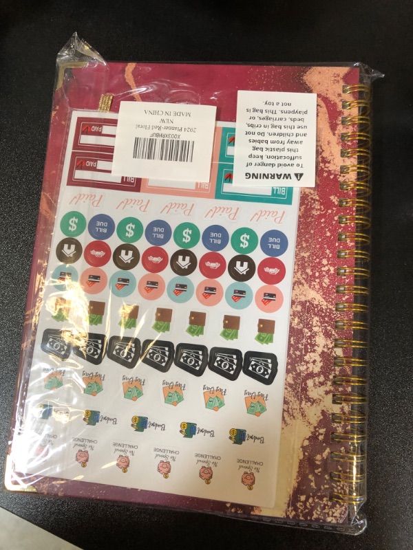 Photo 2 of 2024 Planner Weekly&Monthly Calendar Book Monthly Weekly Daily Planner To Do List Spiral Planner Notebook Includes Elastic Closure Monthly Tabs Inner Pocket Bookmark Stickers A Floral 04-2024 Planner
