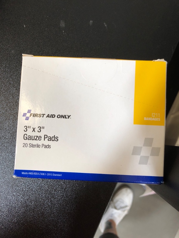 Photo 2 of First Aid Only I 20 Gauze Dressing Pads 3-Inch x 3-Inch 