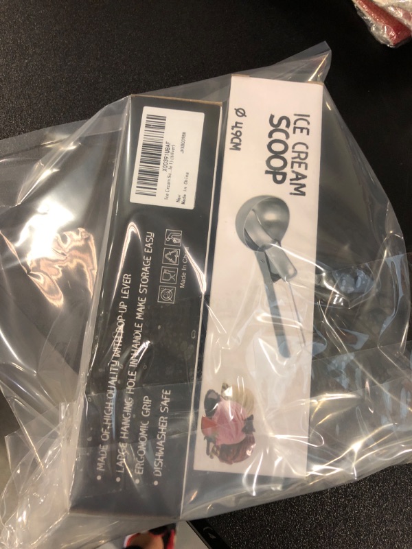 Photo 2 of  2 PACKS 
Ice Cream Scoop Stainless Steel Ice Cream Scooper Metal Ice Cream Scoops with Trigger, Perfect for Frozen Yogurt, Gelatos, Sundaes (Silver)
