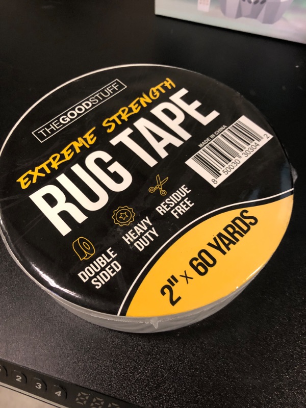 Photo 2 of The Good Stuff Rug Tape (2 Inch x 60 Yards) - Secure Rugs to Hardwood, Laminate, Tile, and Carpet 2" x 60Y