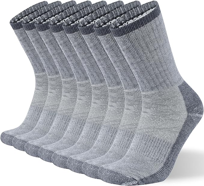 Photo 1 of Merino Wool Hiking Outdoor Cushioned Thermal Thick Moisture Wicking Athletic Crew Socks
