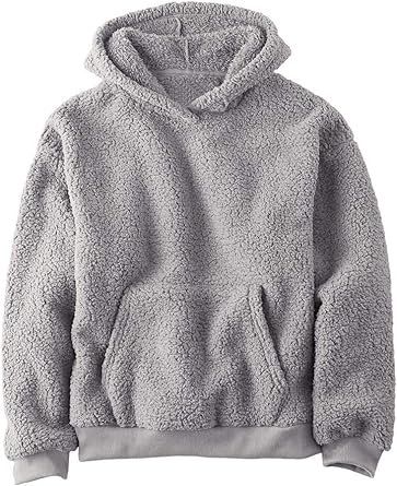 Photo 1 of Makkrom Boys Girls Sherpa Hoodies Fleece Hoodie Pullover Outfits for Kids
