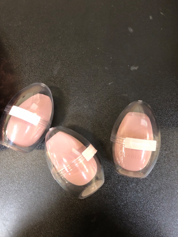 Photo 1 of 3 pcs make up sponge - blush pink 