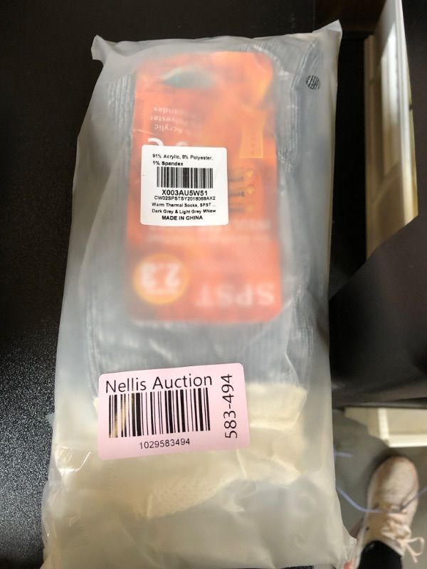 Photo 1 of 2 pack thick thermal socks size m 