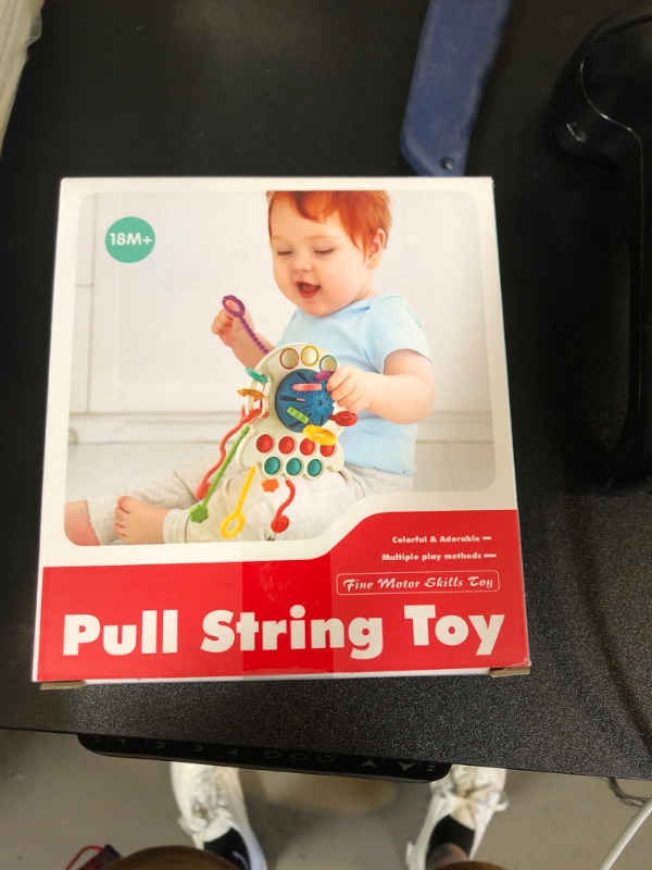 Photo 1 of AEROQUEST Montessori Toys for 6-12-18 Months, Baby Sensory Toys for Boys and Girls, Montessori Pull String Airplane Travel Toys for Baby, Learning & Educational Toy Birthday Gifts for Infant Boys Girl Ivory Medium