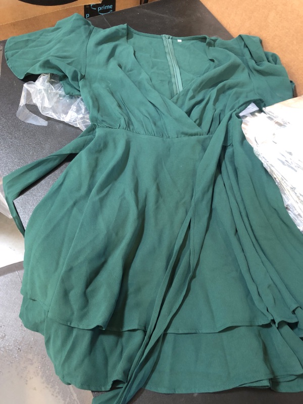 Photo 1 of dark green small short sleeve dress 