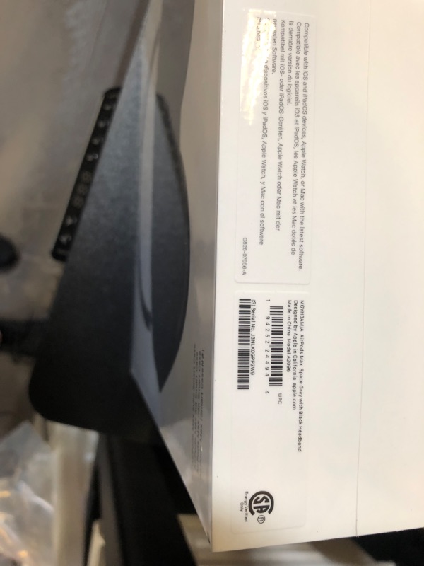 Photo 4 of Apple AirPods Max Wireless Over-Ear Headphones. Active Noise Cancelling, Transparency Mode, Spatial Audio, Digital Crown for Volume Control. Bluetooth Headphones for iPhone - Space Gray factory sealed 