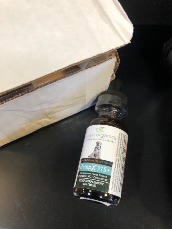 Photo 2 of 375mg Organic Hemp Oil for Dogs and Cats - Support for Stress, Allergies, Sleep, and Joint Pain. Perfect for Traveling or Fireworks. Calming Pet Oil for Pet Treats & Pet Food. 1oz-30ml
 dec 2024