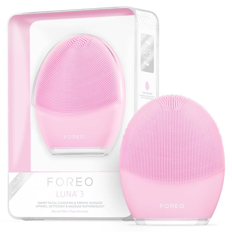 Photo 2 of FOREO Luna 3 Facial Cleansing Brush | Anti Aging Face Massager | Enhances Absorption of Facial Skin Care Products | for Clean & Healthy Face Care | Simple & Easy | Waterproof
