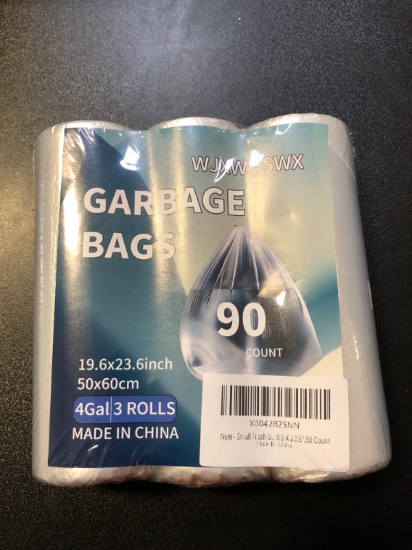 Photo 2 of Small Trash Bags 4 Gallon Bathroom Trash Bags Small Garbage Bags For Bathroom Can Clear Trash Bags Small Trash Can Bags For Kitchen Office Linners 50X60CM
