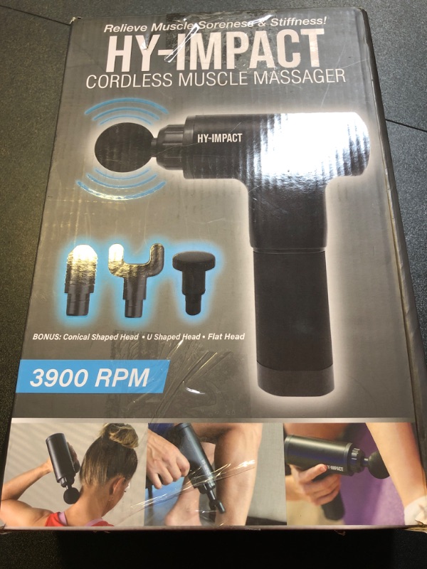 Photo 2 of HY-IMPACT Deep Tissue Muscle Massage Gun - Cordless Muscle Massager
