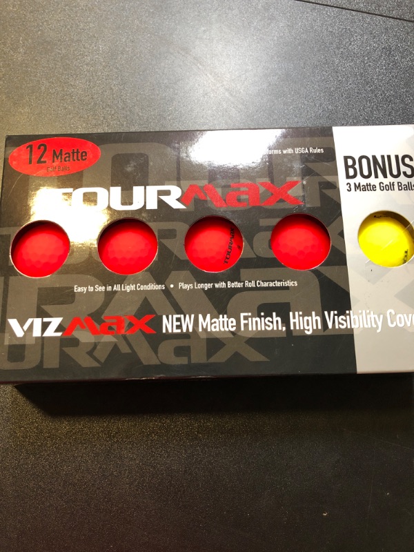 Photo 2 of Tour Max Viz Max Golf Balls - 12-Pack
