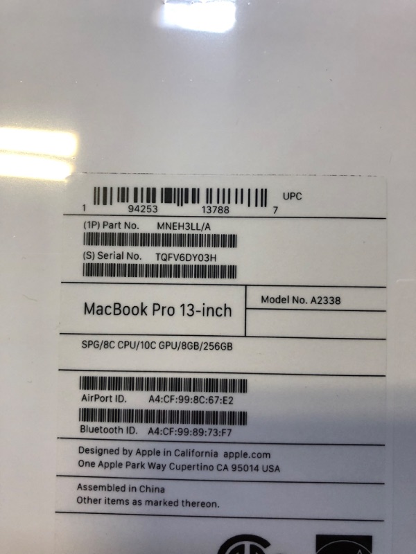 Photo 3 of Apple 2022 MacBook Pro Laptop with M2 chip (13-inch) - NEW
