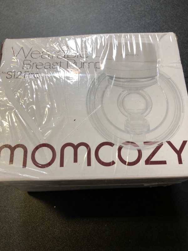 Photo 2 of Momcozy Hands-Free Breast Pump S12 Pro, Wearable Pump with Comfortable Double-Sealed Flange 24mm, 3 Modes & 9 Levels Electric Breast Pump Portable for Easy Pumping, Smart Display, 1 Pack Pack of 1 White