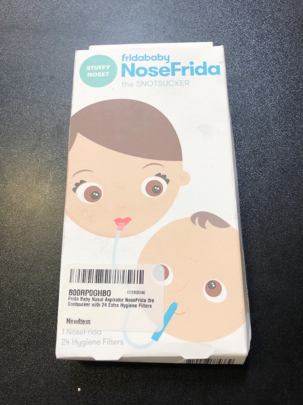 Photo 2 of Frida Baby Nasal Aspirator NoseFrida the Snotsucker with 24 Extra Hygiene Filters NoseFrida Filter Bundle (24 Hygiene Filters)