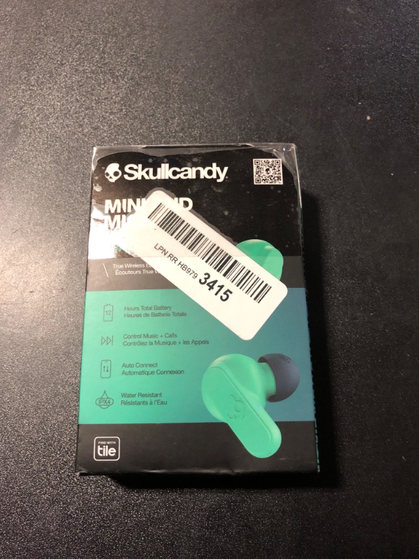 Photo 2 of Skullcandy S2DBWP750 Dime 2 True Wireless In-Ear Earbuds - Dark Blue/Green