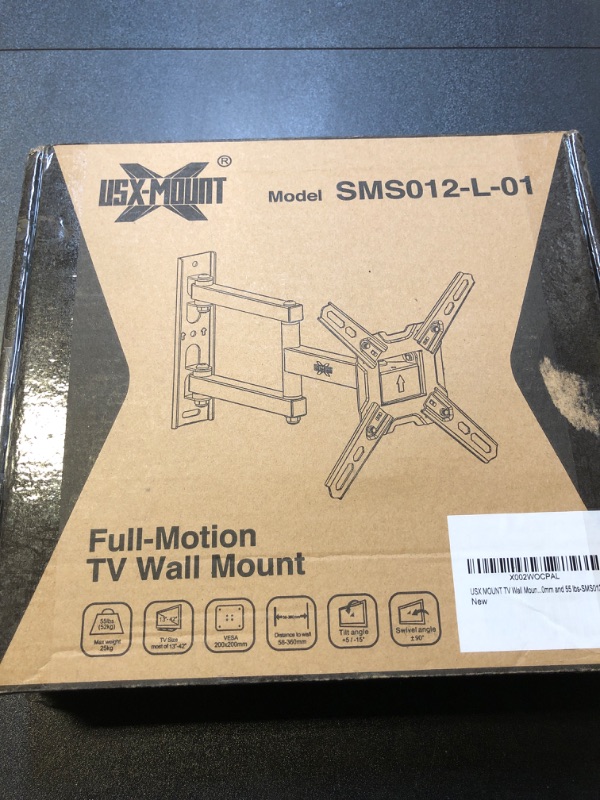 Photo 2 of USX MOUNT Full Motion TV Wall Mount for Most 13-42 inch TV Monitor, Wall Mount TV Monitor Bracket with Articulating Swivel Tilt Extension, Hold TV up to 55lbs, Max VESA 200x200mm VESA 200x200mm for13-42 " TVs