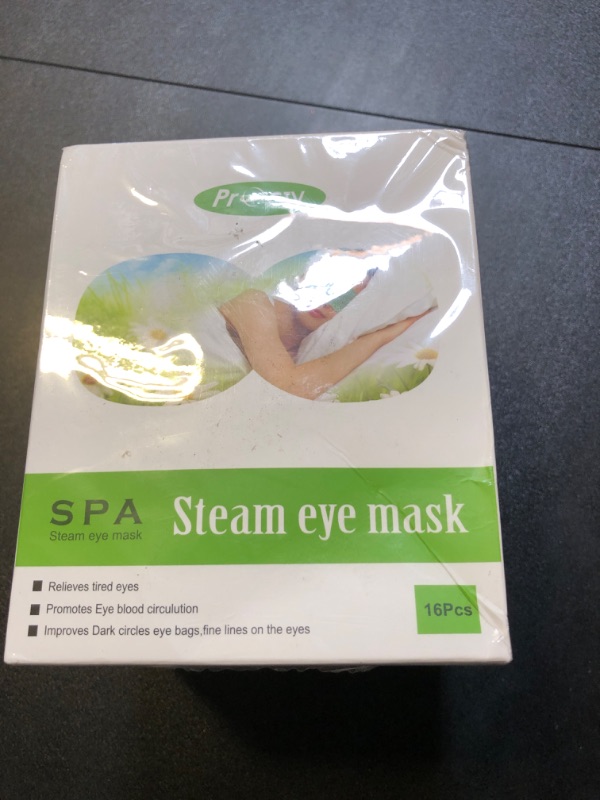 Photo 2 of 16 Packs Steam Eye Mask for Dry Eye Relief, Hot Auto Heated Eye Masks Soothing Headaches, Warm Eye Compress Mask for Dry Eyes, Eye Compress Moist Heat Relieve Eye Fatigue, Stress, and Migraine Unscented(16 Pack)