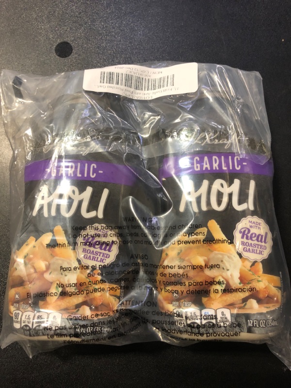 Photo 2 of Exp 5/8/24 J.L Kraft Garlic Aioli with Real Roasted Garlic Spread for Dipping, Sandwiches, Burgers - 2 Pk (24oz) - PACK OF 2
