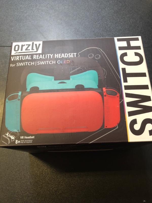 Photo 2 of Orzly VR Headset Designed for Nintendo Switch & Switch OLED Console with Adjustable Lens for a Virtual Reality Gaming Experience and for Labo VR - Colour Pop - Gift Boxed Edition Tanami