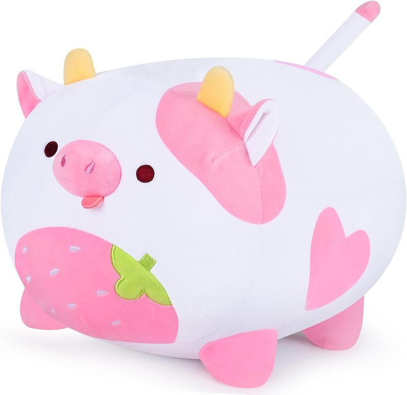 Photo 1 of Pig Plush Strawberry Pig Plush Pillow-16'' Pig Plush Toy, Soft Pig Plushie Stuffed Animal, Pig Anime Plush Kawaii Plushie Stuffed Animals, Large Pig Plush Pillow Hugging Pillow Birthday Gifts for Kids

