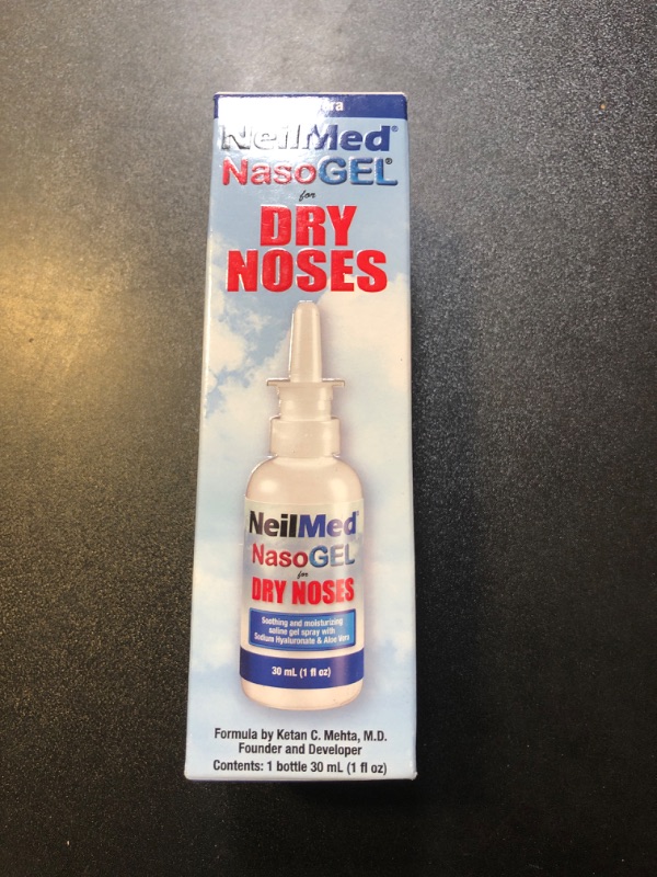 Photo 2 of NasoGel Water Soluble Saline Nasal Gel Spray for Dry Noses by NeilMed - 1 fl.oz.- 30 ml