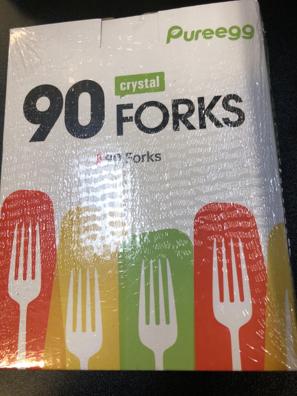 Photo 2 of Plastic Forks - 90 Packs, Premium 7" Disposable Forks, Heat-Resistant & BPA-Free Plastic Forks Heavy Duty, Party Supplies, Clear Plastic Forks for Office, Picnics, Restaurants, Everyday Use
